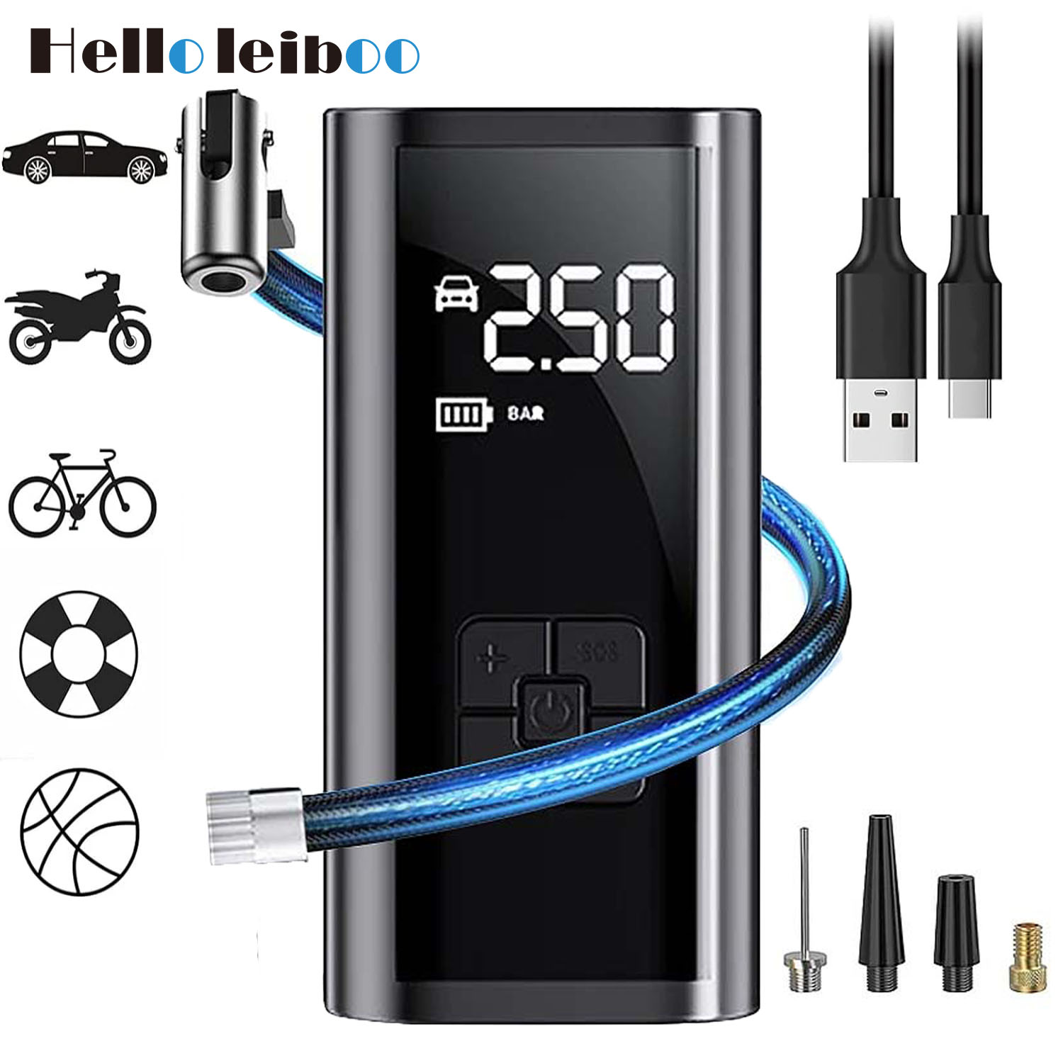 Air Compressor - Car Air Pump Wireless Protable Car