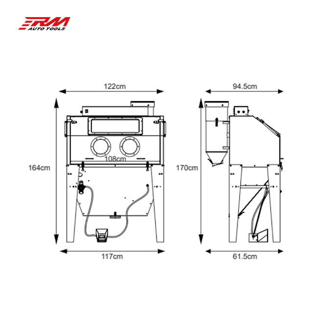 RM RF8023 Steel Car Surface Cl - Sandblaster Cabinet ulasan dan harga