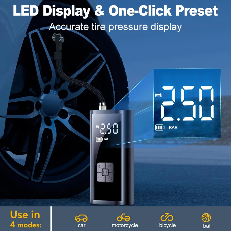 Car Air Pump Wireless Protable - Air Compressor ulasan dan harga