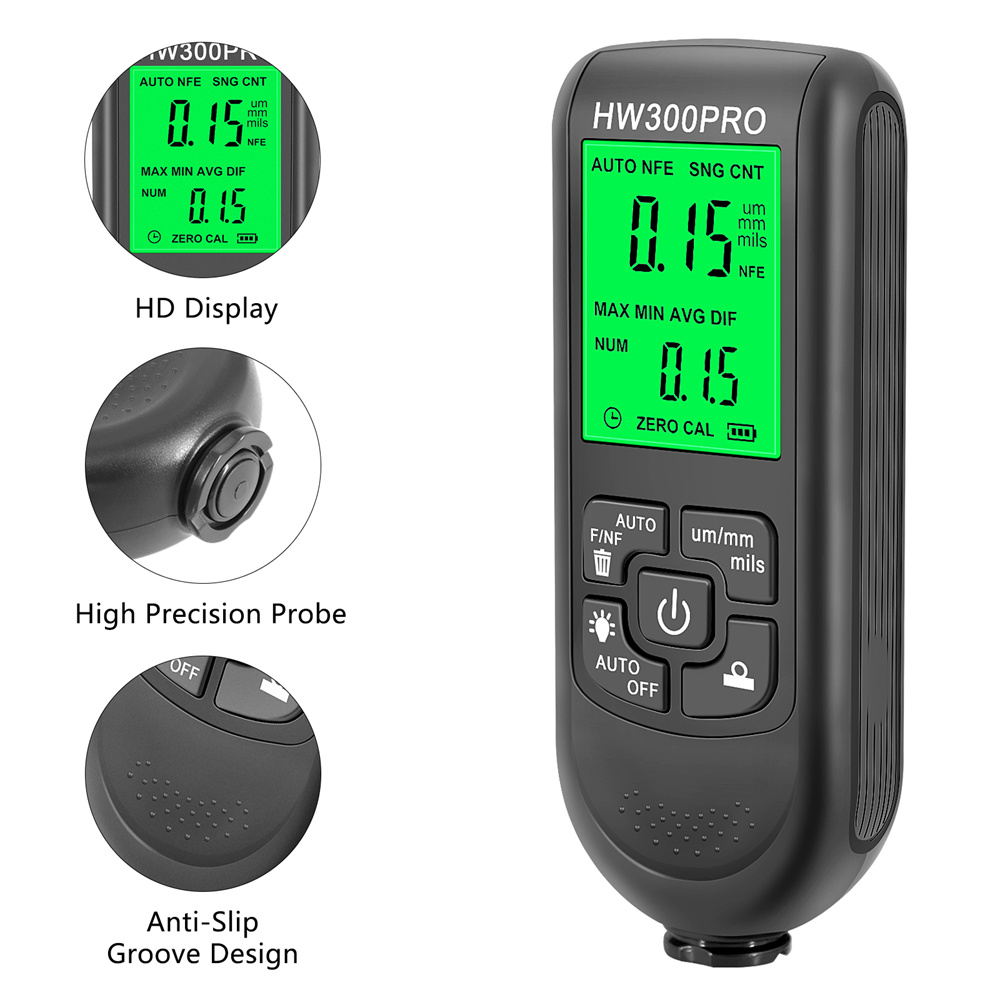 HW-300PRO Coating Thickness Ga - Paint Thickness Gauge ulasan dan harga