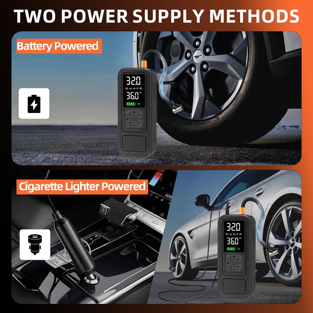 6000mAh Cordless Tire Inflator - Air Compressor ulasan dan harga